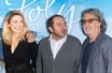 Julie Gayet, Patrick Timsit et François Cluzet au cinéma pour "Poly" 