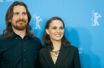 Christian Bale et Natalie Portman lors de la conférence de presse de "Knight of Cups" au Festival de Berlin.