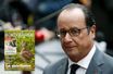 François Hollande le 15 octobre. En médaillon, la couverture du "Chasseur français".