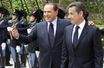 Silvio Berlusconi et Nicolas Sarkozy à Rome, en avril 2011.