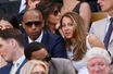 Thierry Henry et sa compagne au tournoi de Wimbledon le 10 juillet dernier.
