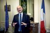 Pierre Moscovici dans les bureaux de la représentation de l’Union européenne à Paris.