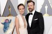 Olivia Wilde et Jason Sudeikis aux Oscars en février dernier. En médaillon, leur fille Daisy.