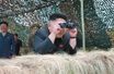 Kim Jong-un lors d'une visite sur un champ de tir de l'armée nord-coréenne, en juillet dernier.