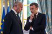 Laurent Fabius et Emmanuel Macron en novembre 2017 à l'Elysée.