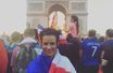 Evangeline Lilly sur les Champs-Élysées le 15 juillet 2018
