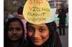 Une manifestation pour les droits des femmes à Lahore.