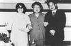 Le couple Choi & Shin avec Kim Jong-Il en 1983. Shin sortait de prison.