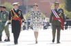 La reine Letizia d'Espagne à Paracuellos del Jarama, le 23 février 2019