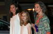 La reine Letizia d'Espagne avec la princesse Leonor et l'ex-reine Sofia à Palma de Majorque, le 4 août 2018