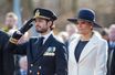 La princesse Victoria et le prince Carl Philip de Suède à Stockholm, le 13 mars 2017