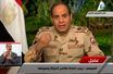 Abdel Fattah al Sissi lors de son allocution télévisée sur la chaîne égyptienne «Al Masriya»
