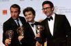 <br />
Jean Dujardin, Thomas Langman et Michel Hazanavicius.