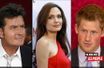 <br />
Charlie Sheen, Angelina Jolie et le prince Harry