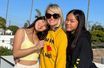 Laeticia Hallyday et ses filles Jade et Joy à Los Angeles, le jour de la fête des Mères, le 9 mai 2022.
