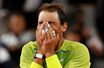L'émotion de Rafael Nadal mardi après sa victoire face à Novak Djokovic.