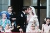Le baiser d'Andrew d'York à Sarah Ferguson lors de leur mariage le 23 juillet 1986.
