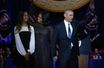 Barack Obama aux côtés de sa femme Michelle et leur fille Malia, à Chicago, le 10 janvier 2017.