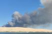 Incendie vu de la Dune du Pilat.
