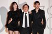 Charlotte Gainsbourg, Yvan Attal et leur fils Ben à la Mostra de Venise pour le film "Les Choses humaines", le 9 septembre 2021.