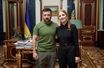 Jessica Chastain en Ukraine, la star reçue par le président Volodymyr Zelensky