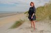 Florence Cassez, sur la plage de Dunkerque, le 28 juillet.