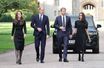 Kate, William, Harry et Meghan, à Windsor, le 10 septembre 2022.