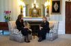 Kate, la princesse de Galles discute avec la Première dame ukrainienne, Olena Zelenska.<br />
<br />