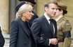 Emmanuel Macron et son épouse Brigitte lundi à Londres, pour les obsèques de la Reine Elizabeth II.