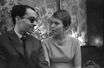 Le cinéaste avec Jean Seberg, l’actrice principale d’«À bout de souffle », sorti en 1960, un film emblématique de la Nouvelle Vague.