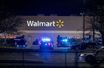 Devant le supermarché Walmart, mardi soir, où la fusillade s'est produite dans l'Etat de Virginie.