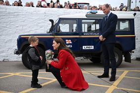 Le prince et la princesse de Galles en visite à Holyhead, au Pays de Galles, le 27 septembre 2022.