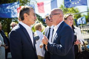 Bruno Retailleau et Éric Ciotti à La Ciotat le 17 septembre.