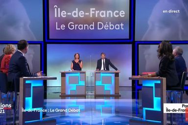 Les candidats se sont affrontés lors  d'un débat sur France 3 Ile-de-France.