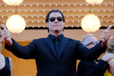 John Travolta sur les marches du Festival de Cannes en 2014.