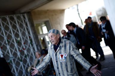 L'émotion des survivants - 70e anniversaire de la libération de Buchenwald