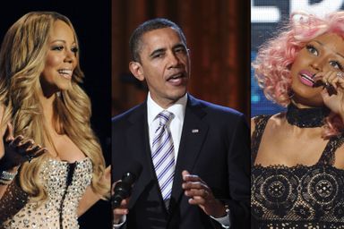 <br />
Barack Obama a commenté la dispute entre Nicki Minaj et Mariah Carey.