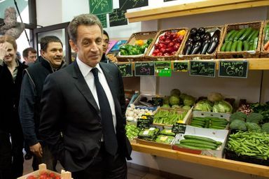 <br />
Nicolas Sarkozy à Longjumeau le 24 avril.