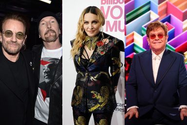 Bono et The Edge, Madonna, Elton John