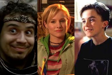 Les acteurs de séries cultes des années 2000 : Alexandre Astier (Kaamelott), Kristen Bell (Veronica Mars), Frankie Muniz (Malcolm).