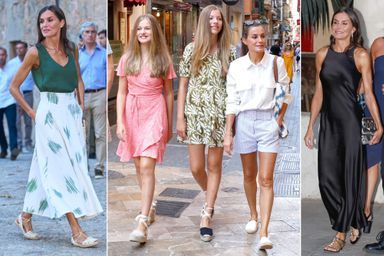 Looks de la reine Letizia et des princesses Sofia et Leonor d'Espagne à Majorque, à l'été 2022