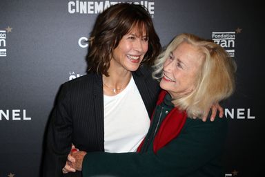 Sophie Marceau et Brigitte Fossey à l'avant-première du film «Une femme de notre temps», à Paris, le 29 septembre 2022.