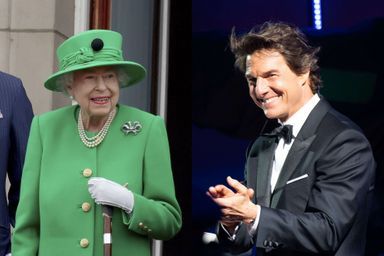 Elizabeth II et Tom Cruise lors des célébrations du jubilé de platine de la reine à Londres, juin 2022.