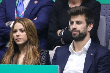 Shakira et Gerard Piqué à la finale de la coupe Davis en novembre 2019 à Madrid.