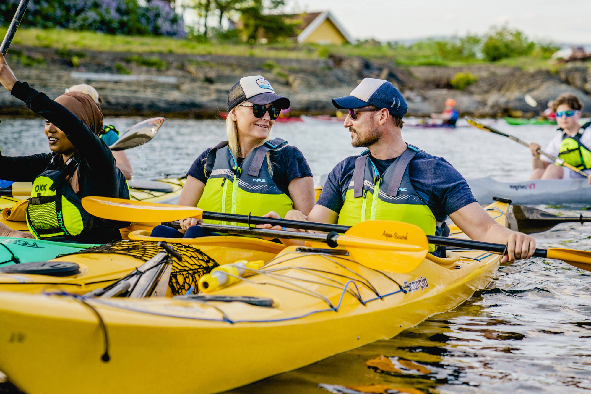 Kayak en duo sur le fjord d'Oslo pour MetteMarit et Haakon