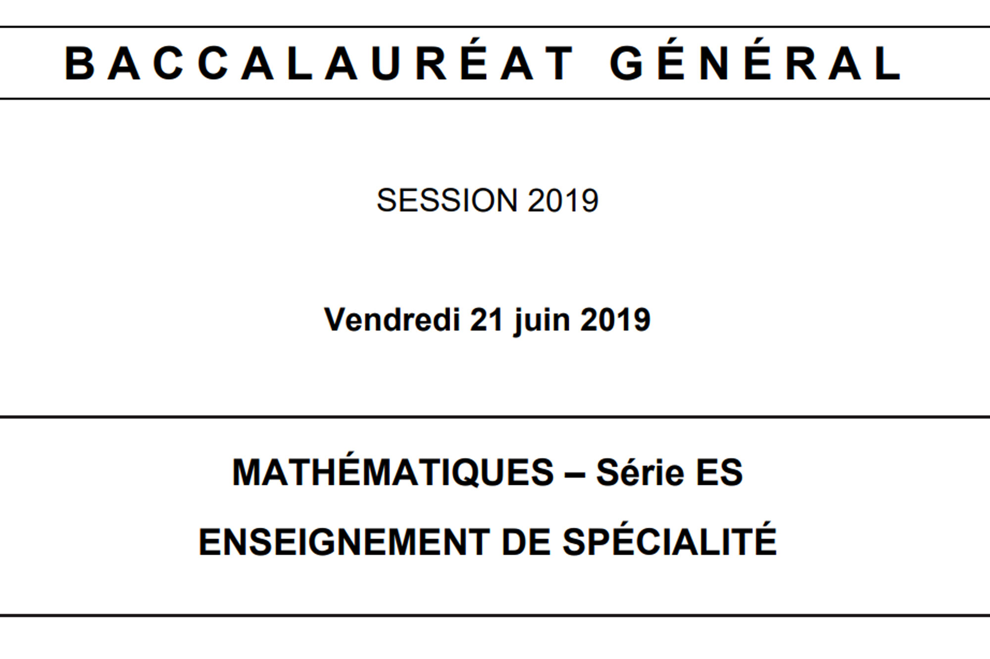 Une épreuve De Mathématiques Du Baccalauréat A-t-elle Fuité