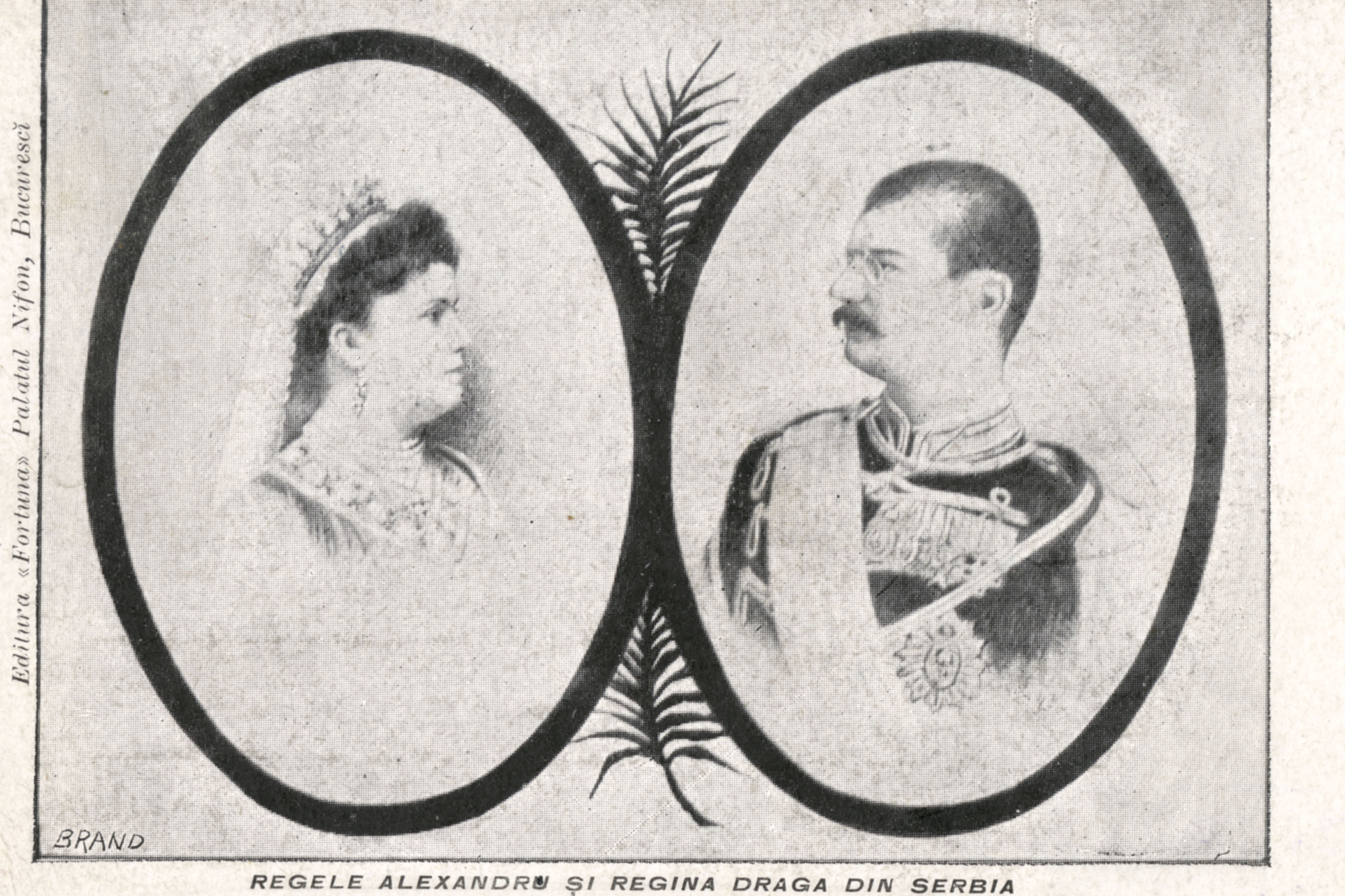 PORTRAIT avant 1904 ALEXANDRE 1er ROI DE SERBIE 