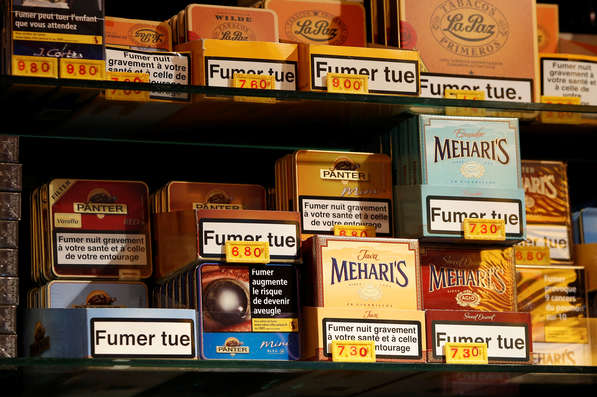 Tabac augmentation du prix du tabac à rouler, prix stable pour les cigarettes