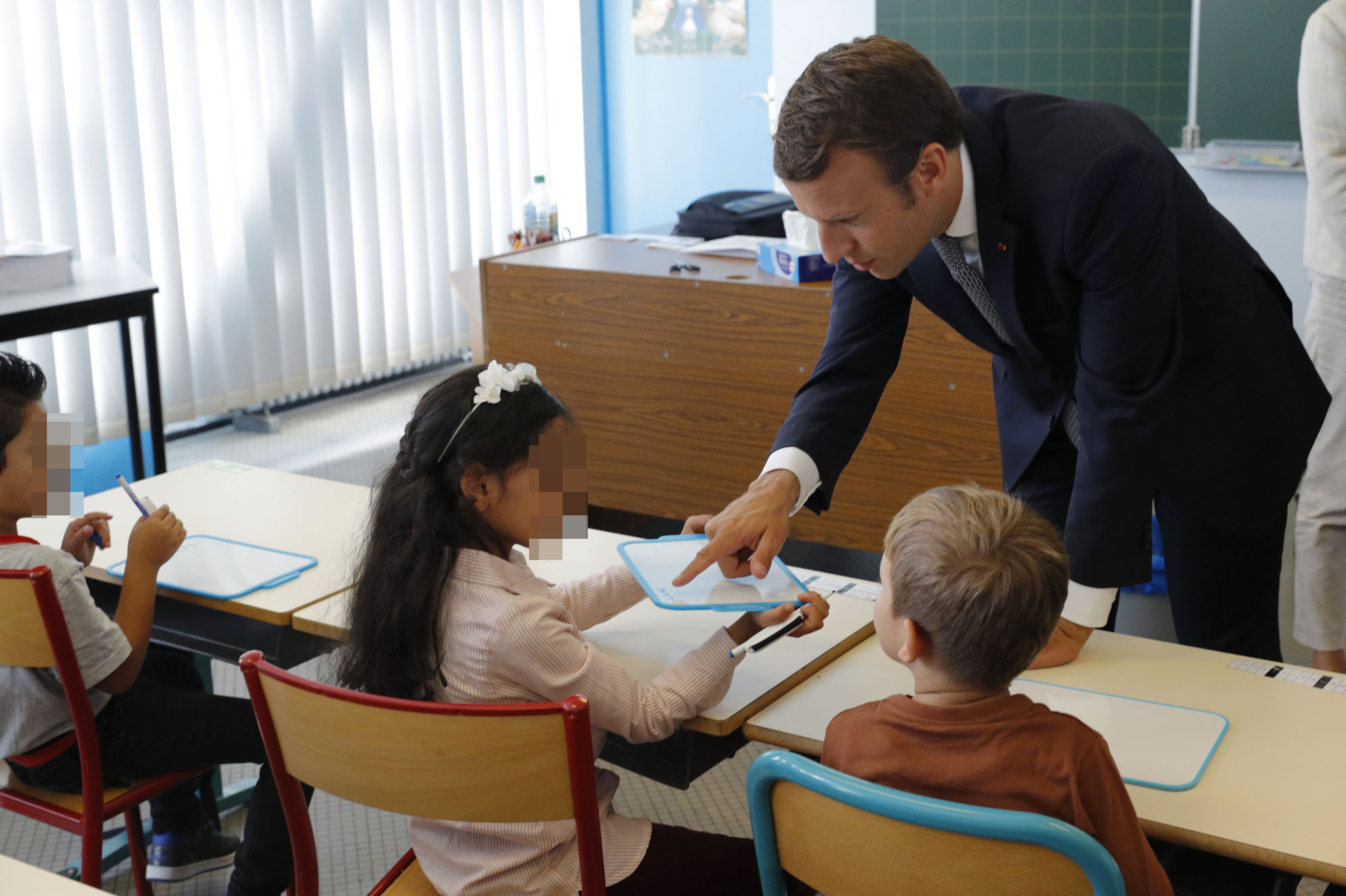 Retour au CP pour le président Macron