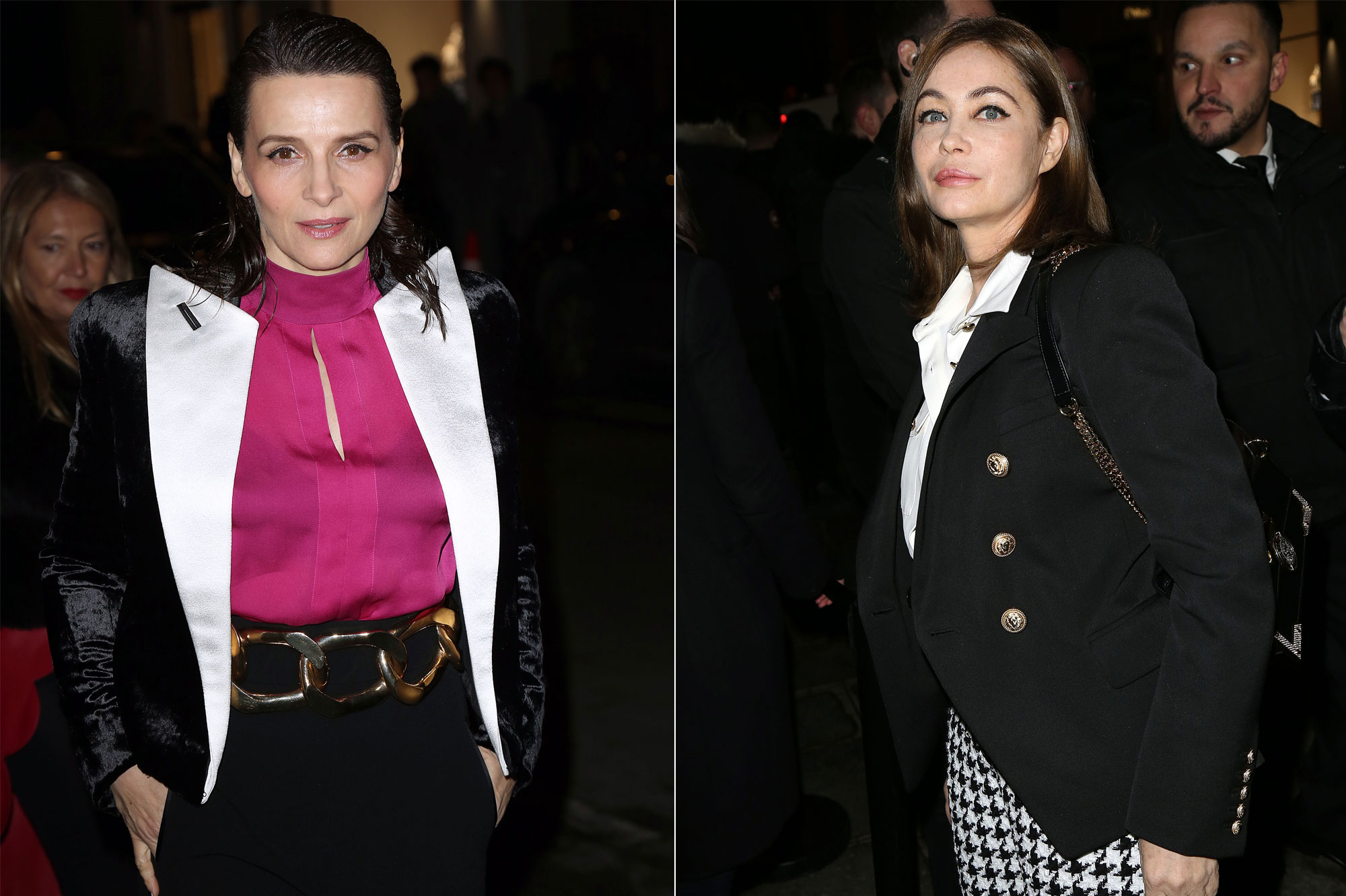 Juliette Binoche et Emmanuelle Béart, au premier rang pour Balmain